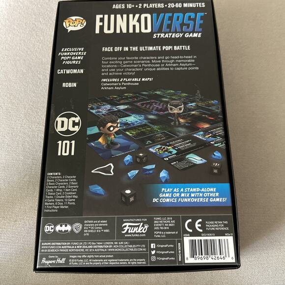 Funko Pop Funko Verse Strategy Game DC 101 Catwoman & Robin Complete - Picture 3 of 6